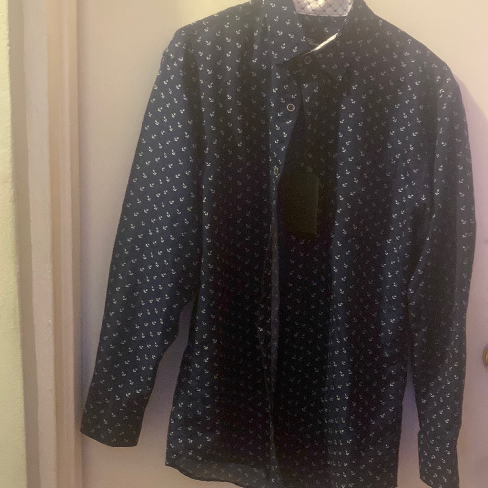 Navy blue dress shirt